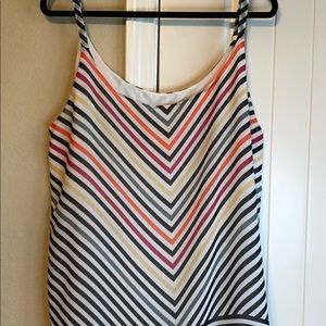 Cabi Linea Chevron striped Cami XL